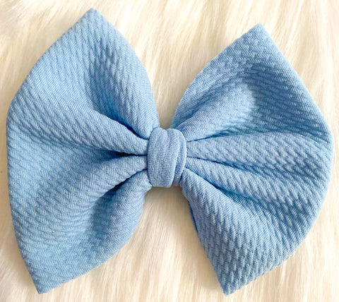 Light Blue Fabric Bow (Multiple Options)