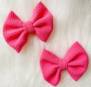 Bubblegum Fabric Bow (Multiple Options)