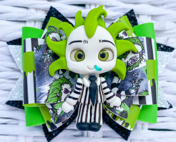 Beetlejuice Faux Leather Bow (Multiple Options)