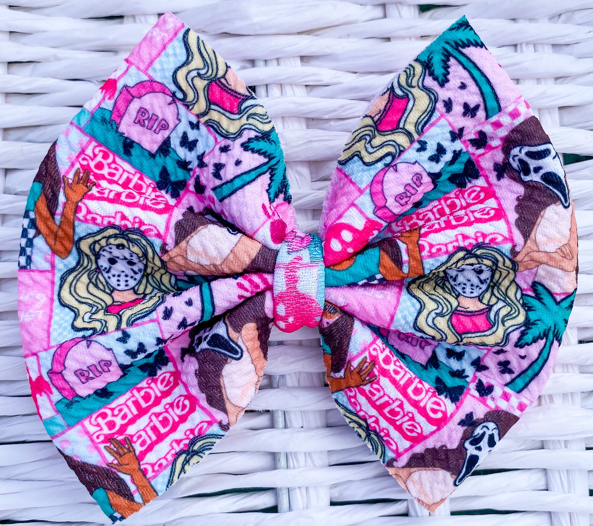 Horror Barbie Fabric Bow (Multiple Options)