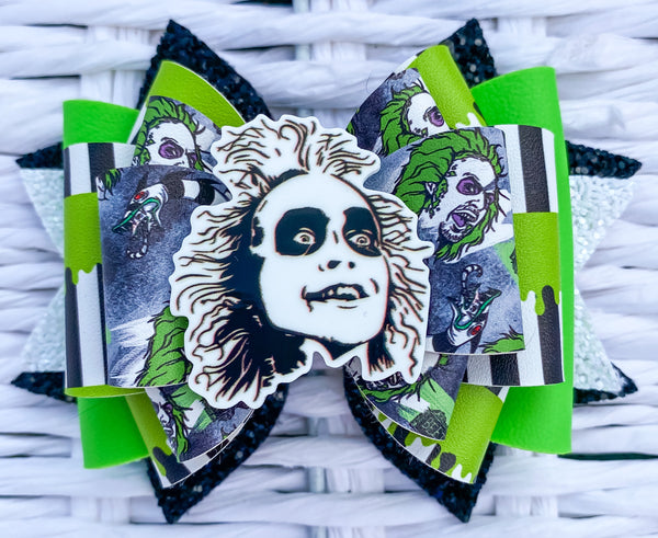 Beetlejuice Faux Leather Bow (Multiple Options)