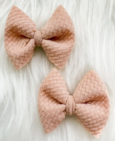 Nude Fabric Bow (Multiple Options)