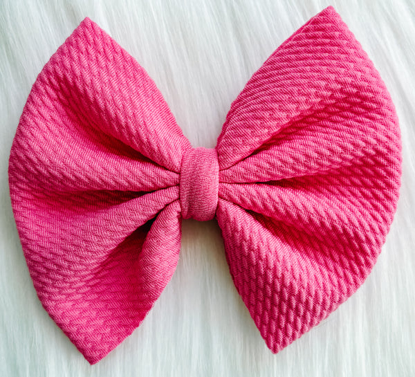 Bubblegum Fabric Bow (Multiple Options)
