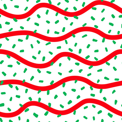 Christmas Tree Cake Fabric Bow (Multiple Options)