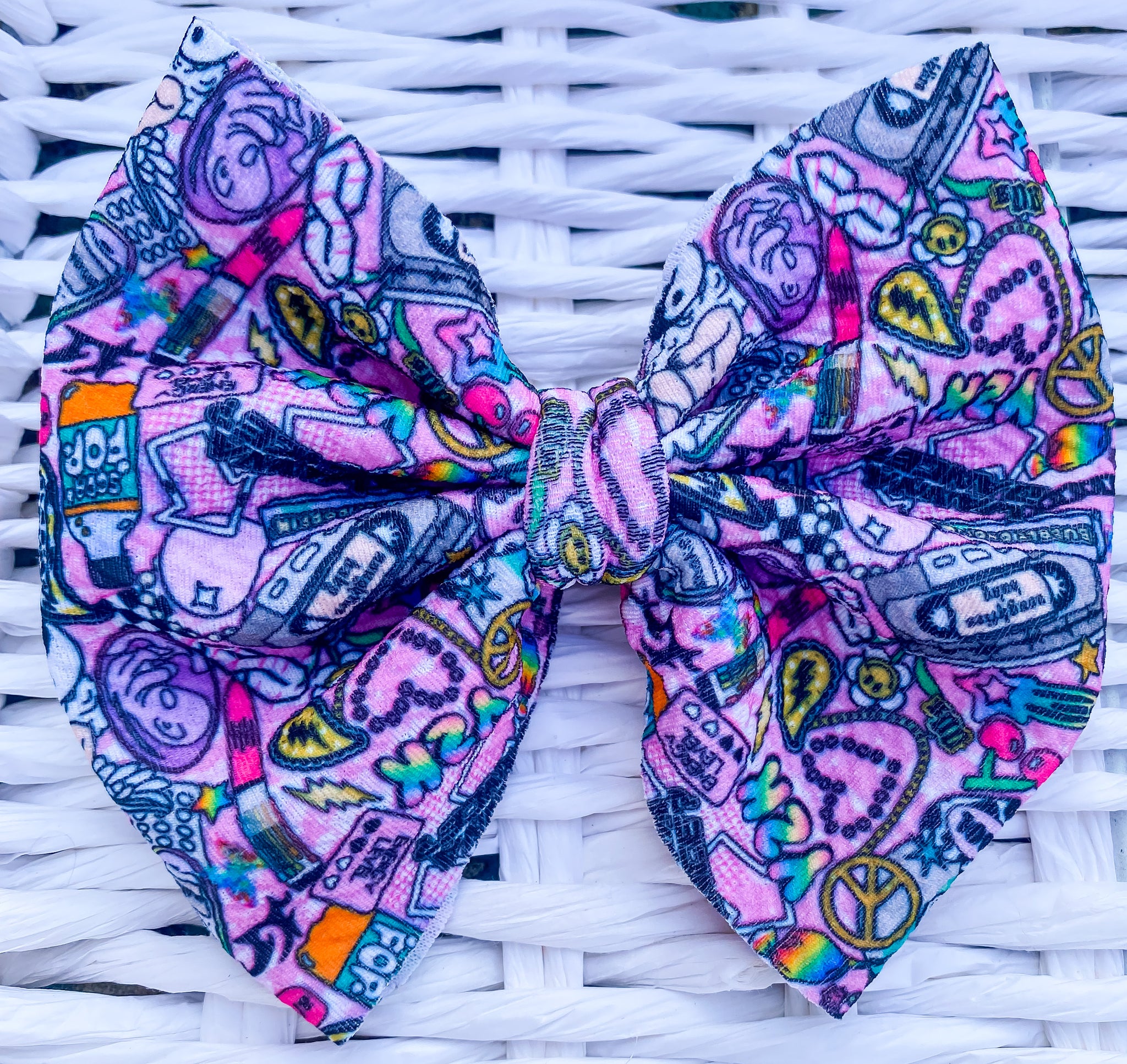 Y2K Icons Fabric Bow (Multiple Options)