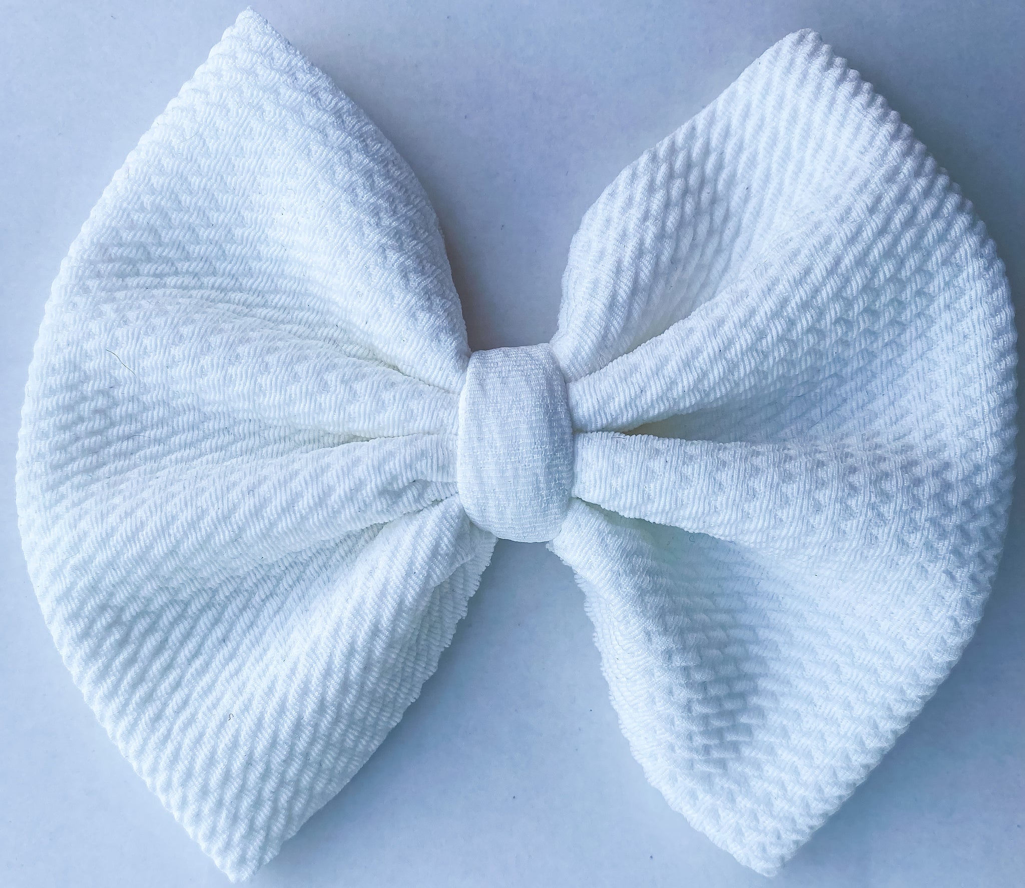 White Fabric Bow (Multiple Options)