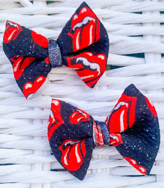 Rolling Stones Fabric Bow (Multiple Options)