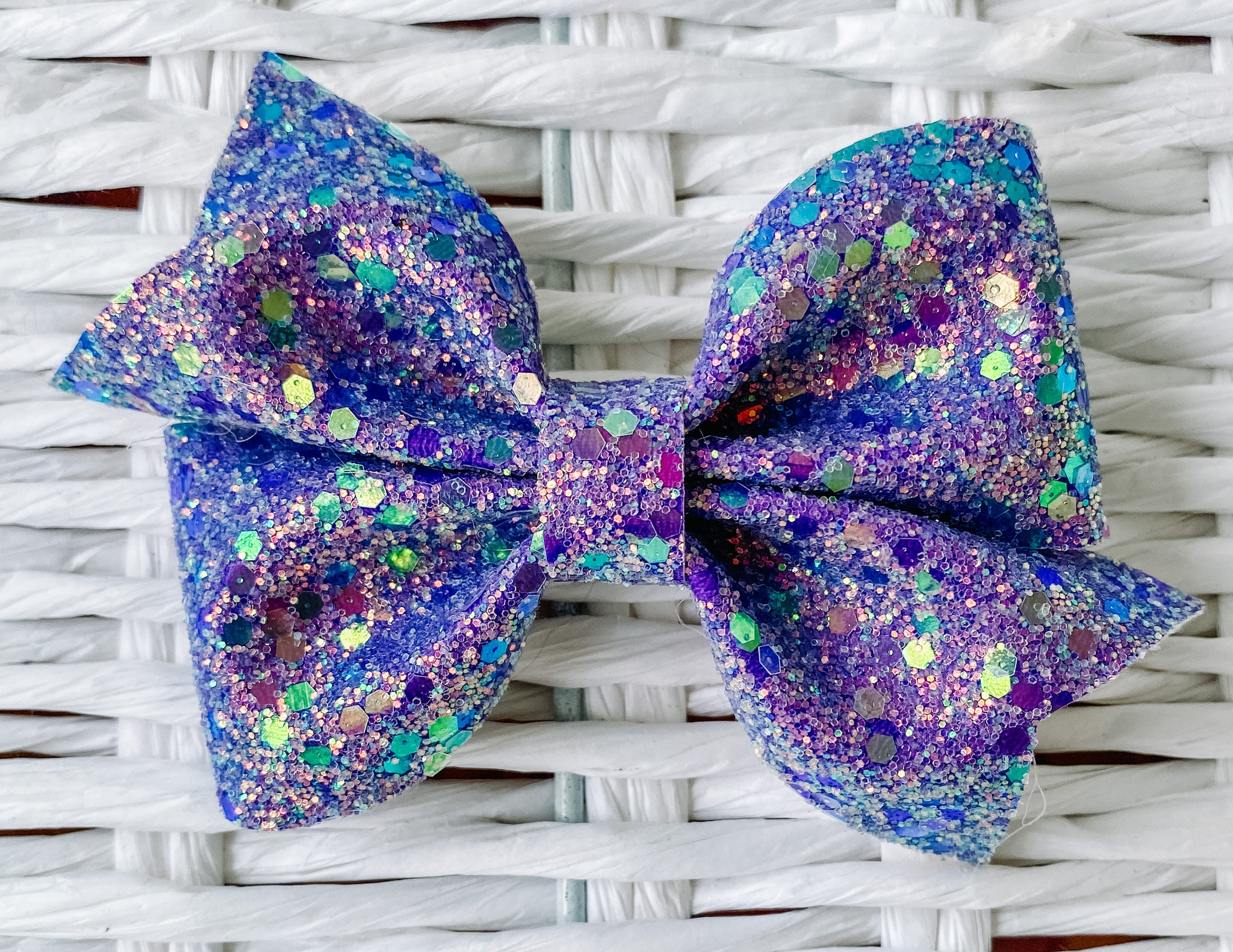 Purple Haze Faux Leather Bow (Multiple Options)