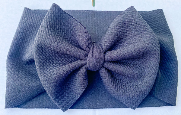 Black Fabric Bow (Multiple Options)