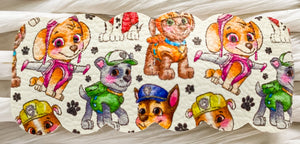 2" Paw Patrol Faux Leather Snap Clip