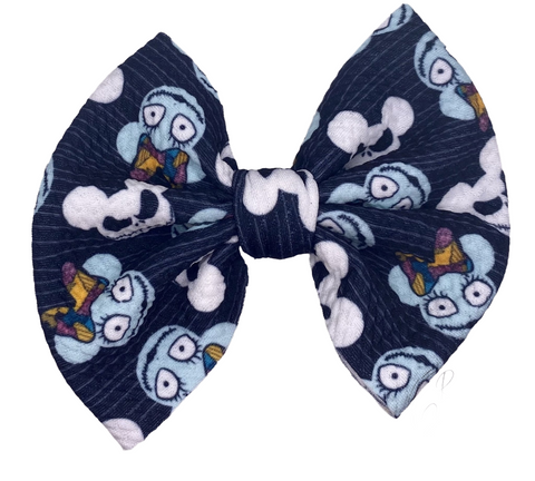 Nightmare Before Christmas Mickey & Minnie Fabric Bow (Multiple Options)