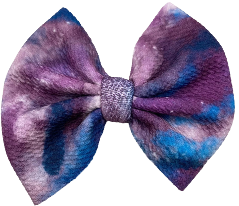 Light Purple Galaxy Fabric Bow (Multiple Options)