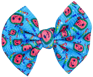 Blue Cocomelon Fabric Bow (Multiple Options)