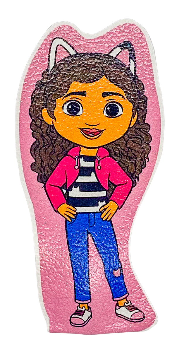 Oversized Gabby's Dollhouse Faux Leather Snap Clip