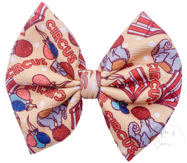 Circus Fabric Bow (Multiple Options)