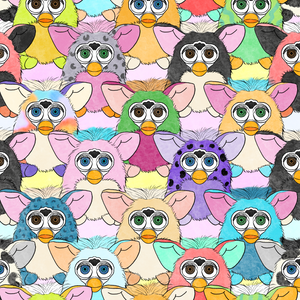 Furby Fabric Bow (Multiple Options)