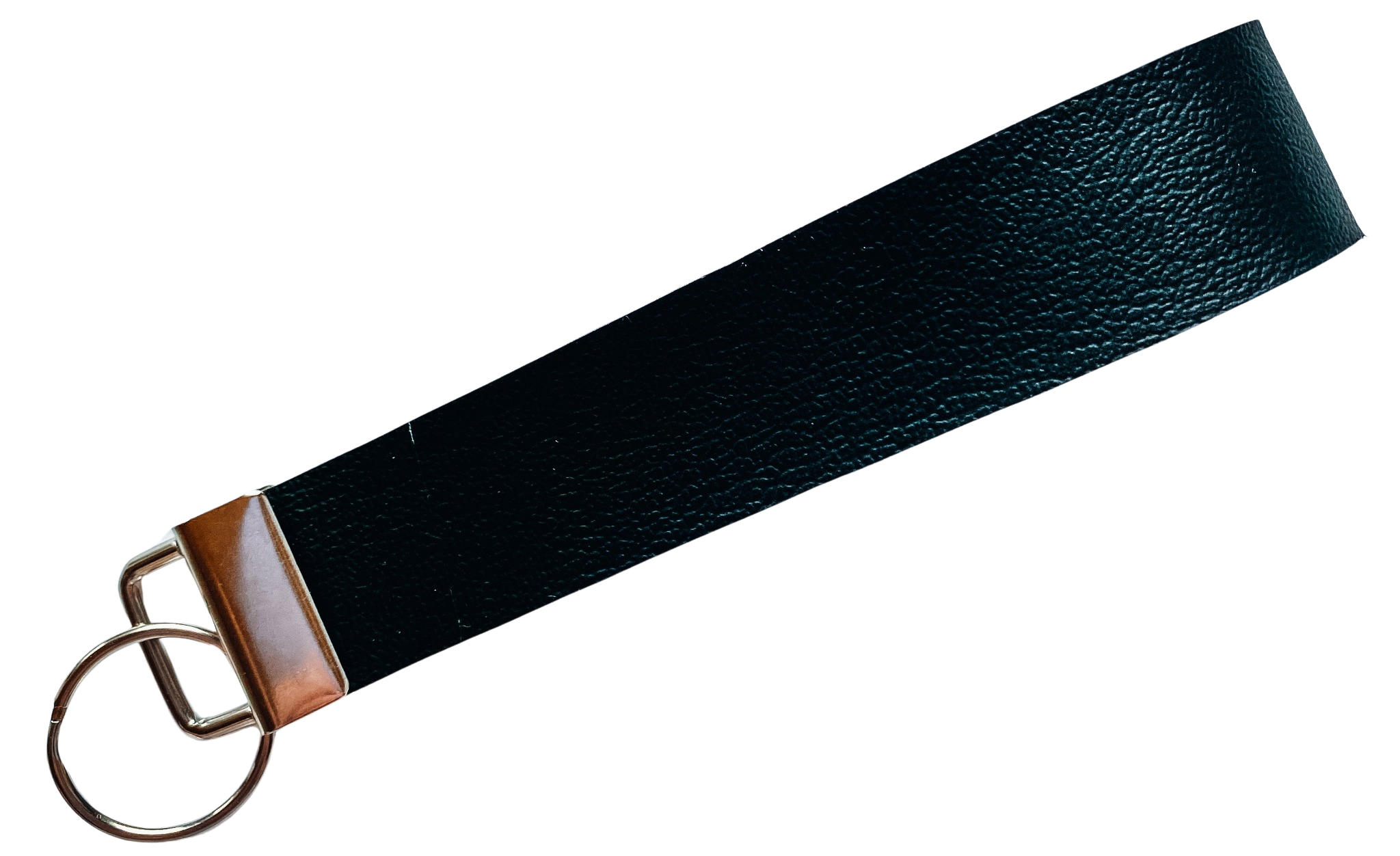 5" Licorice Faux Leather Wristlet Keychain