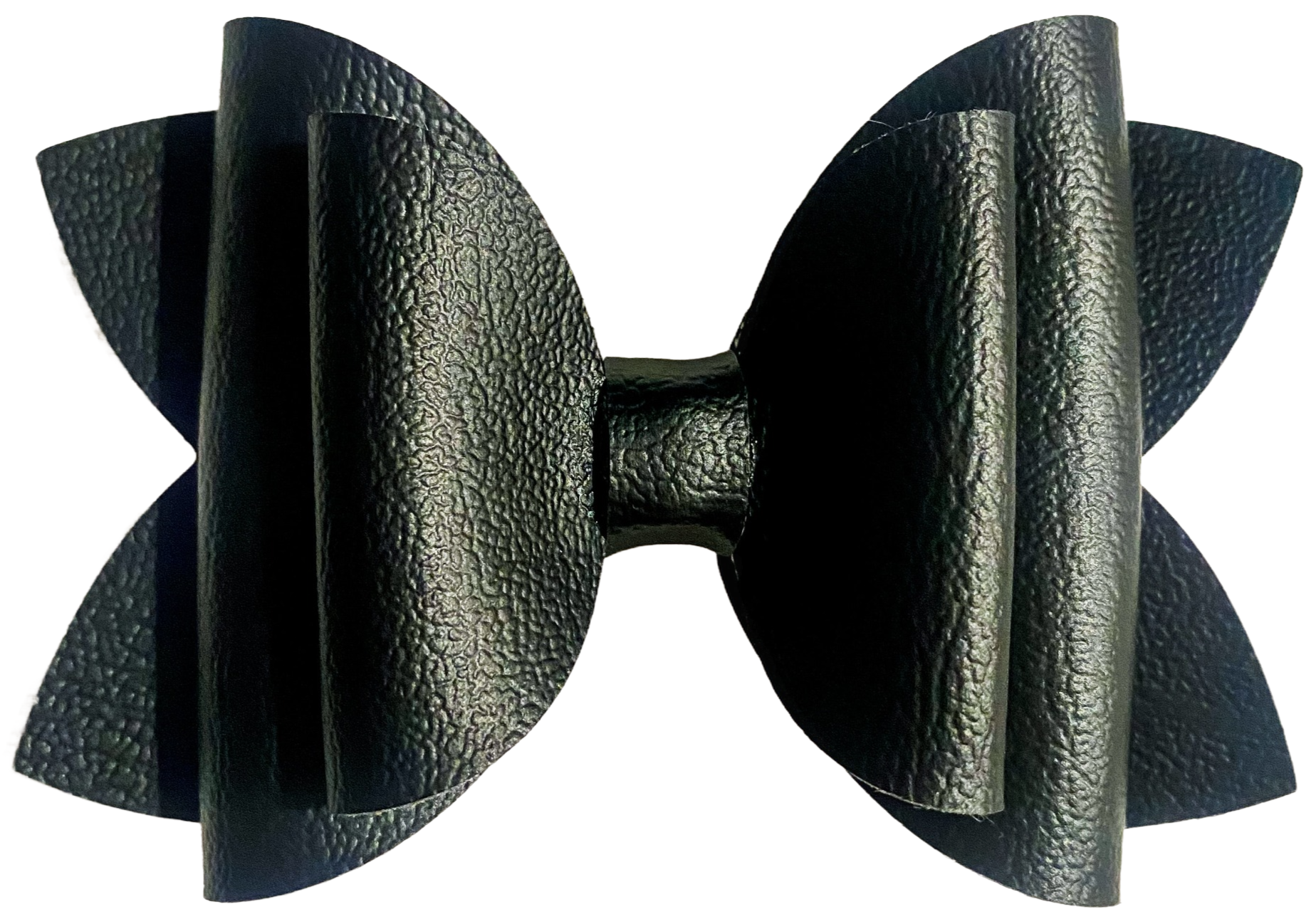 Licorice Faux Leather Bow (Multiple Options)