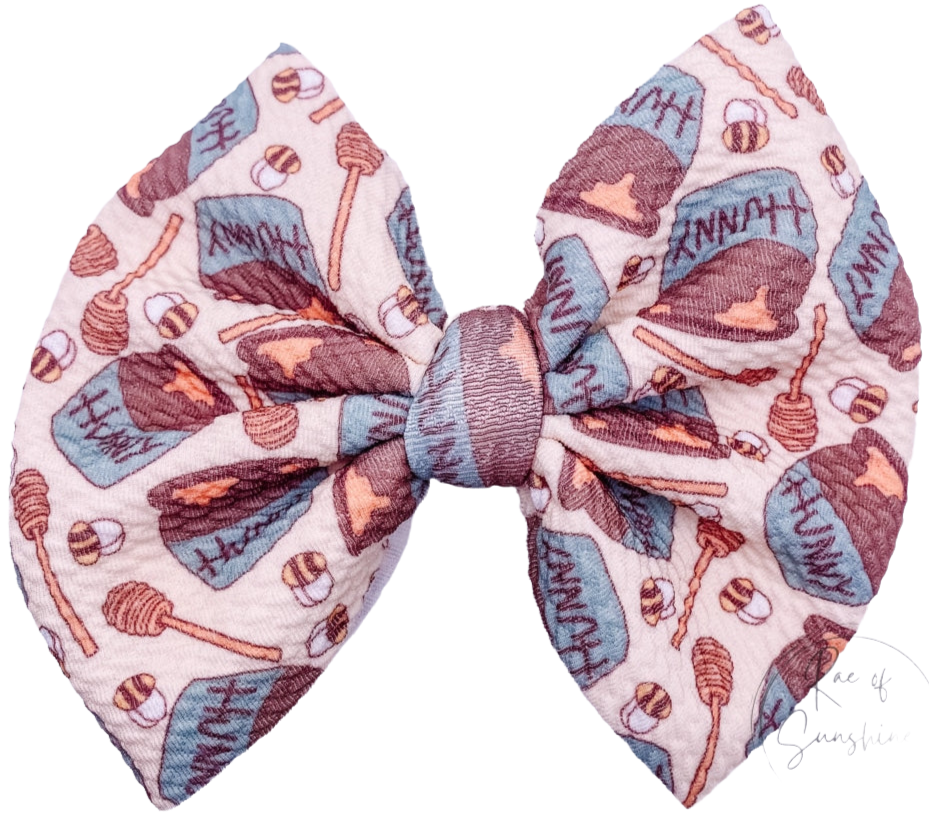 Hunny Pots Fabric Bow (Multiple Options)