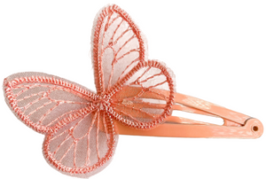 2" Pink Butterfly Snap Clip