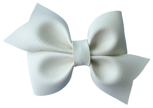 Cotton Tail Faux Leather Bow (Multiple Options)