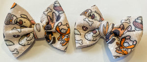 Easter Dogs Fabric Bow (Multiple Options)